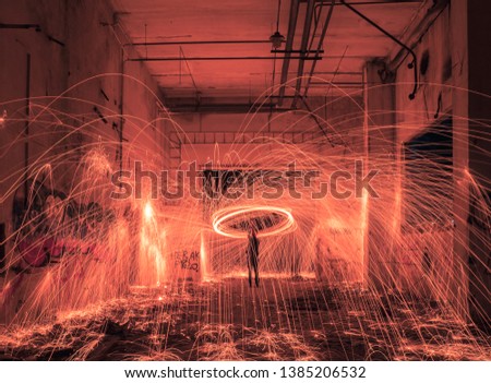 Similar – Image, Stock Photo red light district Red