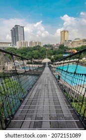 Long Footpath Of Sunway Lagoon Malaysia.