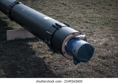 A Long Gas Pipeline Lies Ready For Laying