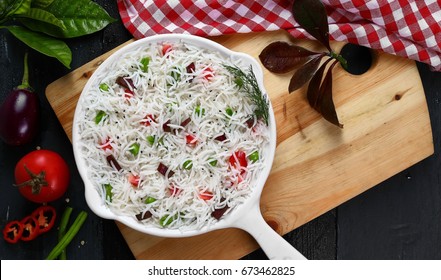 Long Grain Rice With Vegetable