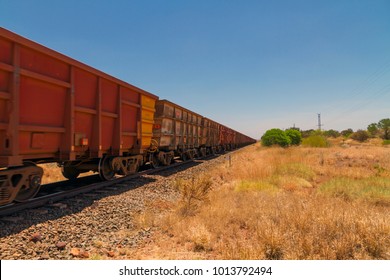 Long Iron Ore Freight Train, Pilbara, Western Australia