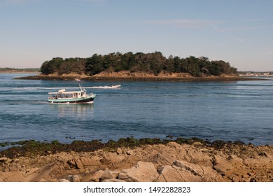 The Long Island In The Gulf Of Morbihan In Brittany