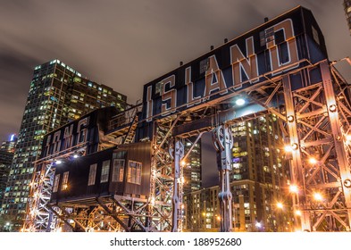 Long Island Pier And Skyline,New York