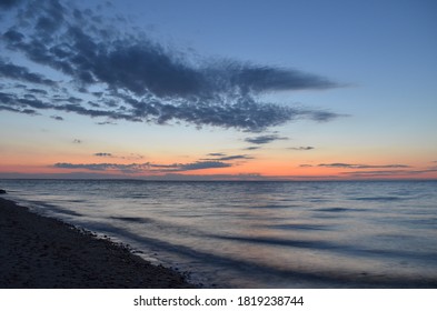 Long Island Sound Sunset From Montauk