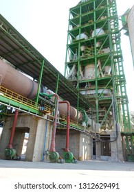 Long Kiln In Cement Factory.