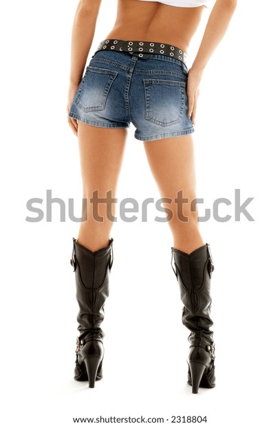 cowboy boots and shorts