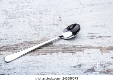 Long Macchiato Spoon On The Table