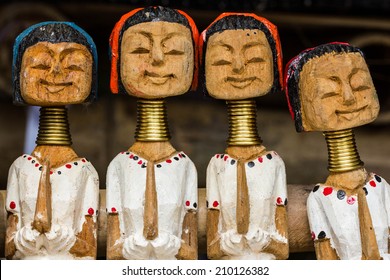 Long Neck Karen Wood Dolls