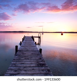 Long Pier Leading Out Onto Sea Stock Photo 199133600 | Shutterstock