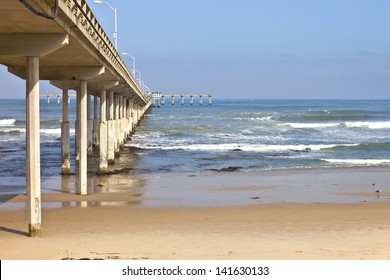 Long Pier In Point Loma Area San Diego California.