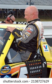 Long Pond, PA, USA - August 5, 2011: Race Driver Todd Bodine Prepares To Compete In A NASCAR Camping World Truck Series Event At Pocono Raceway In Pennsylvania.