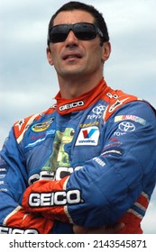 Long Pond, PA, USA - August 5, 2011: Race Driver Max Papis Awaits The Start Of A NASCAR Camping World Truck Series Event At Pocono Raceway In Pennsylvania.