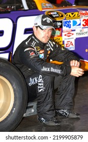 Long Pond, PA, USA - August 1, 2009: Race Driver Casey Mears Awaits The Start Of Practice For A NASCAR Cup Series Event At Pocono Raceway In Pennsylvania.