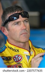 Long Pond, PA, USA - August 1, 2008: Race Driver Bobby Labonte Prepares To Practice For A NASCAR Cup Series Event At Pocono Raceway In Pennsylvania.