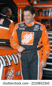 Long Pond, PA, USA - August 1, 2008: Race Driver Tony Stewart Prepares To Practice For A NASCAR Cup Series Event At Pocono Raceway In Pennsylvania.