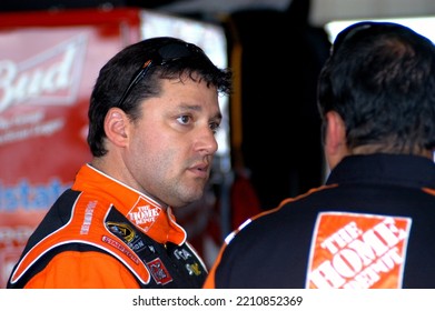 Long Pond, PA, USA - August 1, 2008: Race Driver Tony Stewart Prepares To Practice For A NASCAR Cup Series Event At Pocono Raceway In Pennsylvania.