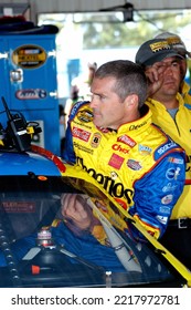 Long Pond, PA, USA - August 3, 2007: Race Driver Bobby Labonte Prepares To Practice For A NASCAR Cup Series Event At Pocono Raceway In Pennsylvania.