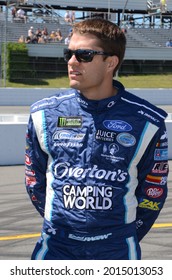 Long Pond, PA, USA - July 30, 2017:  NASCAR Driver David Ragan Awaits The Start Of The 2017 Overton's 400 At Pocono Raceway In Pennsylvania.