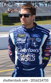 Long Pond, PA, USA - July 30, 2017:  NASCAR Driver David Ragan Awaits The Start Of The 2017 Overton's 400 At Pocono Raceway In Pennsylvania.