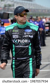 Long Pond, PA, USA - June 1, 2019:  NASCAR Driver David Ragan Walks To His Car To Qualify For The 2019 NASCAR Pocono 400 At Pocono Raceway In Pennsylvania.