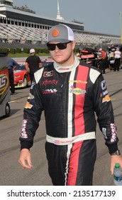 Long Pond, PA, USA - June 1, 2019: Race Driver Ronnie Bassett Walks To His Car To Compete In A NASCAR Xfinity Race At Pocono Raceway In Pennsylvania.