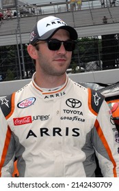 Long Pond, PA, USA - June 4, 2016: Race Driver Daniel Suarez Awaits The Start Of A NASCAR Xfinity Race At Pocono Raceway In Pennsylvania.