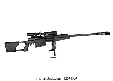 Long Range Sniper Rifle Isolated