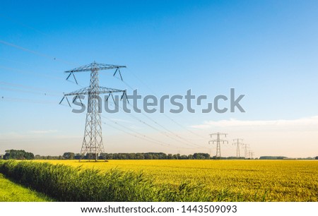 Similar – Image, Stock Photo high voltage Technology