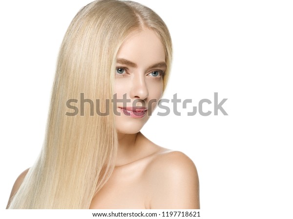 Long Smooth Hair Beauty Woman Blonde Stock Photo Edit Now 1197718621