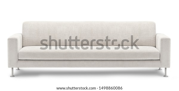 Long Sofa Bench On White Background Stock Photo Edit Now 1498860086