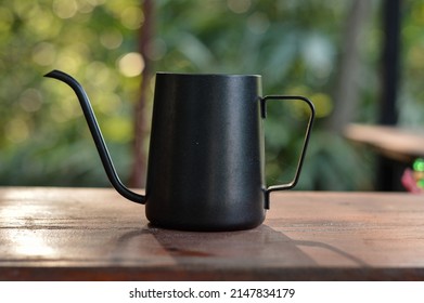 Long Spout Drip Kettle for Coffee on the table.