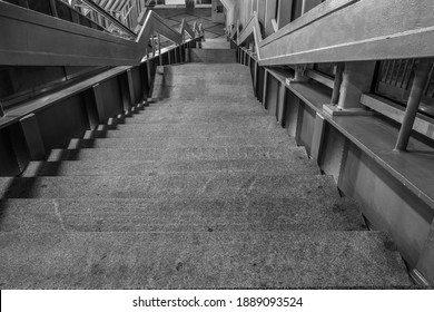 Long Staircase With Steps Leading Down