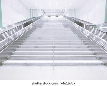 Long Staircase In Underground