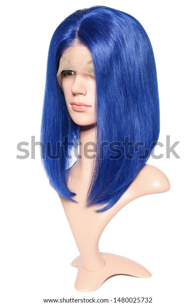 Long Straight Blue Human Hair Weaves Stock Photo Edit Now 1480025732
