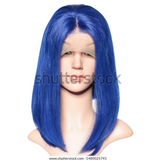 Long Straight Blue Human Hair Weaves Stock Photo Edit Now 1480025741