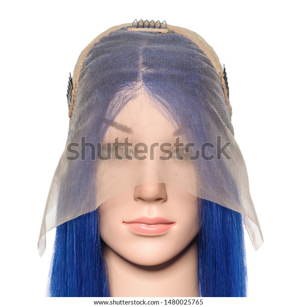 Long Straight Blue Human Hair Weaves Stock Photo Edit Now 1480025765