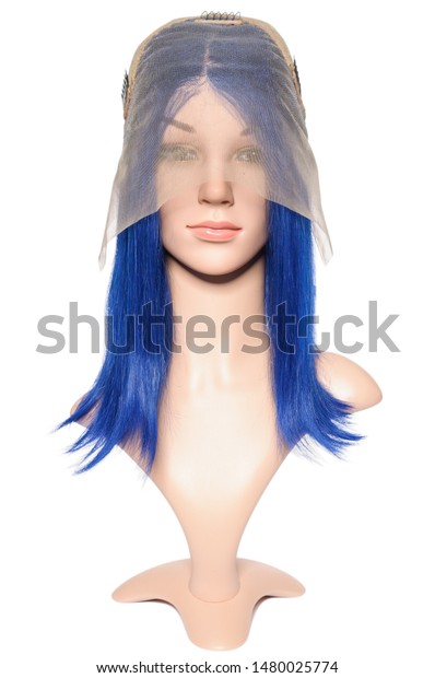 Long Straight Blue Human Hair Weaves Stock Photo Edit Now 1480025774