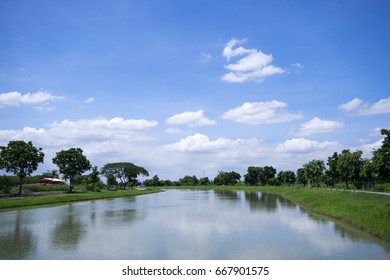 Long stream of clear sky