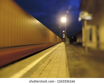 Long time exposure of a passing train
