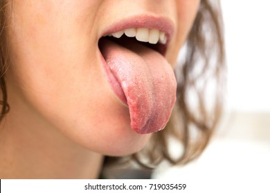 Long Tongue Of Girl