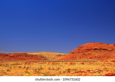 Long Train In The Pilbara, Australia