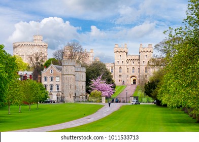 Long walk to Windsor castle in spring, London suburbs, UK - Shutterstock ID 1011533713