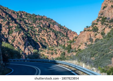 A Long Way Down The Road Going To Jerome, Arizona