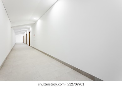 Long White Clean Hallway