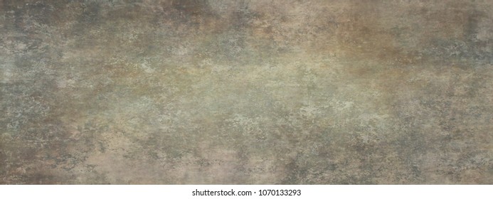 Long wide panoramic background texture in horizontal position.Background with grunge and messy stains and paint blotches, distressed faded wallpaper design with grungy antique texture.