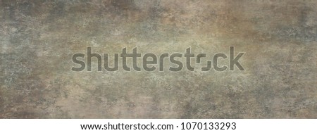 Long wide panoramic background texture in horizontal position.Background with grunge and messy stains and paint blotches, distressed faded wallpaper design with grungy antique texture.