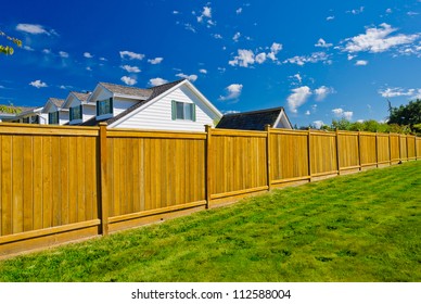 Long Wooden Fence.