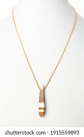 Long Yellow Gold Chain Necklace 