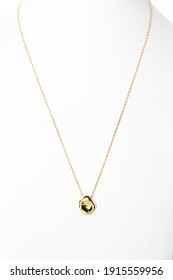 Long Yellow Gold Chain Necklace 