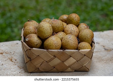 Longan Fruit Or Longan Fruit Tastes Sweet And Has Thick Skin